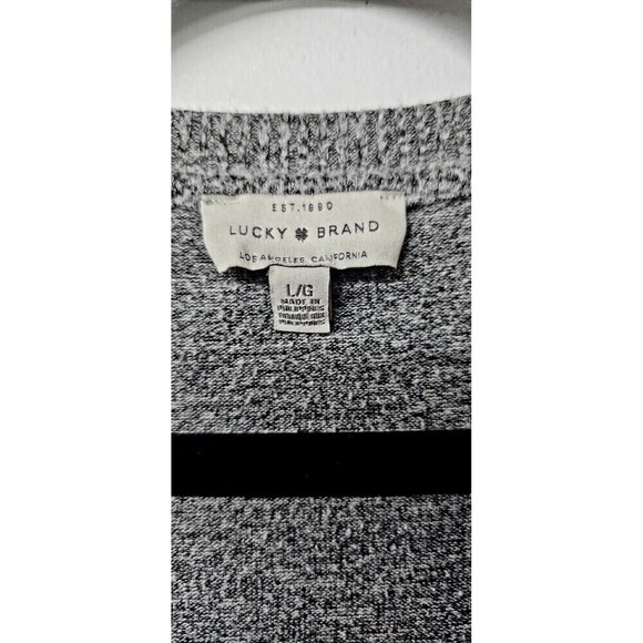 SLINKY BRAND Gray Fluffy Long Sleeve Pullover Women Sweater (L) - Picture 2 of 3